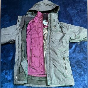 💜⚡️❄️Columbia winter jacket (XS)❄️⚡️💜